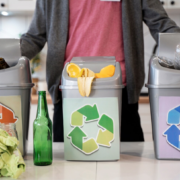 Recycling system in an office kitchen